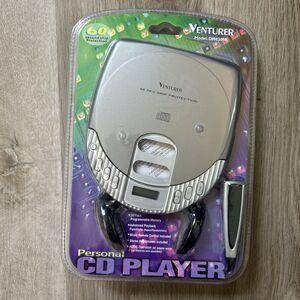 Venturer Personal CD Player Skip Protection with Wired Remote Headphone DM8301R